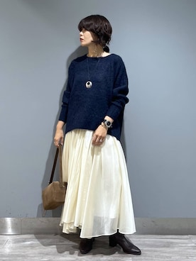 「SNAP_apart by lowrys」｜Aoさん（レディース・161cm）の秋コーディネート