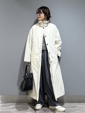 「アイテム（ダウンジャケット/コート）」を使った、Aoさん（レディース・161cm・30代）の秋コーディネート