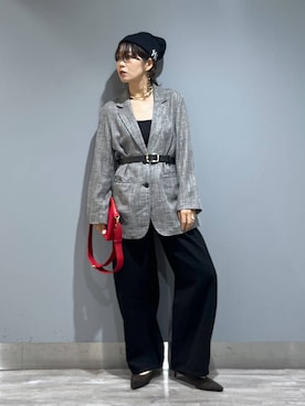 「A part by（アパートバイ）のアイテム（ベルト）」を使った、Aoさん（レディース・161cm）の秋コーディネート