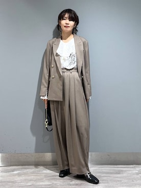 「骨格ウェーブ」｜Aoさん（レディース・161cm・30代）の秋コーディネート