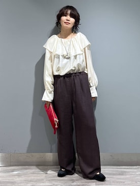 「骨格ウェーブ」｜Aoさん（レディース・161cm・30代）の秋コーディネート