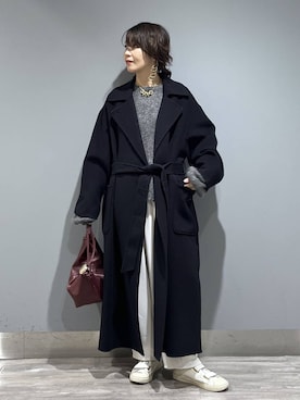 「アイテム（スラックス）」を使った、Aoさん（レディース・161cm・30代）の秋コーディネート