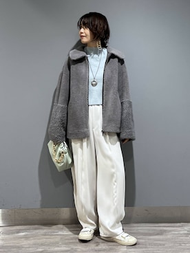 「アイテム（ブルゾン）」を使った、Aoさん（レディース・161cm・30代）の冬コーディネート