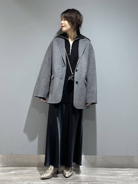 「SNAP_apart by lowrys」｜「アイテム（ジャケット/アウター）」を使った、Aoさん（レディース・161cm）の秋コーディネート