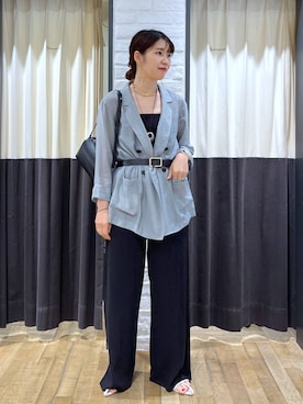 「A part by（アパートバイ）のアイテム（ベルト）」を使った、Aoさん（レディース・161cm）の秋コーディネート