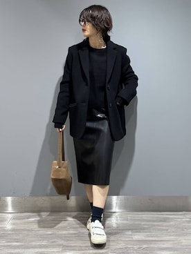 「アイテム（Tシャツ/カットソー）」を使った、Aoさん（レディース・161cm・30代）の秋コーディネート