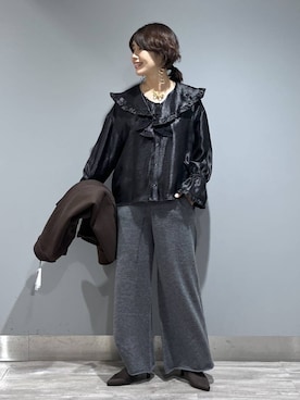 「アイテム（テーラードジャケット）」を使った、Aoさん（レディース・161cm・30代）の秋コーディネート