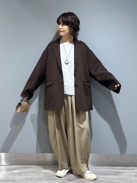 「SNAP_apart by lowrys」｜Aoさん（レディース・161cm）の秋コーディネート