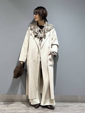 「SNAP_apart by lowrys」｜「アイテム（ジャケット/アウター）」を使った、Aoさん（レディース・161cm）の冬コーディネート