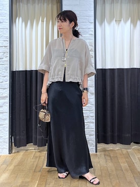 「A part by（アパートバイ）のアイテム」を使った、Aoさん（レディース・161cm）の夏コーディネート