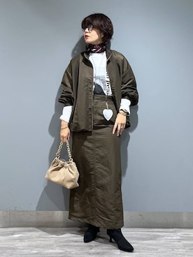 「アイテム（キーホルダー）」を使った、Aoさん（レディース・161cm・30代）の秋コーディネート
