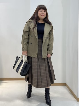「ROPÉ」｜「アイテム（マウンテンパーカー）」を使った、Asaさん（レディース・160cm）の秋コーディネート