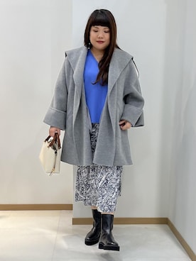 「ROPÉ」｜「アイテム（その他アウター）」を使った、Asaさん（レディース・160cm）の冬コーディネート