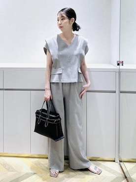 「お仕事コーデ」｜TOMOMIさん（レディース・160cm）の夏コーディネート