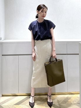 「アイテム（バッグ）」を使った、TOMOMIさん（レディース・160cm・40代）の夏コーディネート