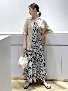 「アイテム（ワンピース/ドレス）」を使った、TOMOMIさん（レディース・160cm・40代）の夏コーディネート