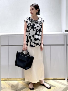 「アイテム（スカート）」を使った、TOMOMIさん（レディース・160cm・40代）の夏コーディネート