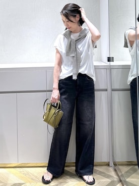 「アイテム（サンダル）」を使った、TOMOMIさん（レディース・160cm・40代）の夏コーディネート