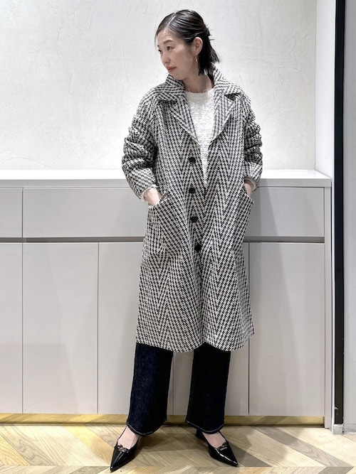 セール】【COOHEM】HERRINGBONE TWEED COAT(コーヘン セール】【COOHEM】HERRINGBONE TWEED COAT(コーヘン