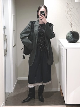 「yae（ヤエ）のアイテム」を使った、shizuka_yamazaki__さん（レディース・168cm）の秋コーディネート