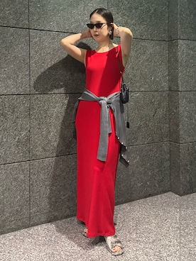 「yae（ヤエ）のアイテム」を使った、shizuka_yamazaki__さん（レディース・168cm）の夏コーディネート
