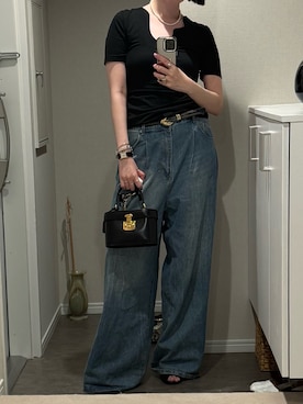 「yae（ヤエ）のアイテム」を使った、shizuka_yamazaki__さん（レディース・168cm）の夏コーディネート