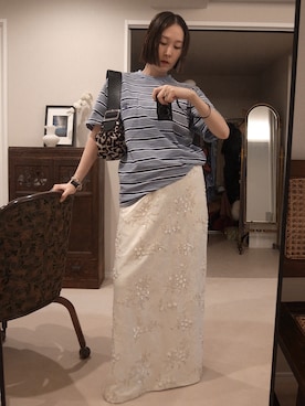 「yae（ヤエ）のアイテム」を使った、shizuka_yamazaki__さん（レディース・168cm）の夏コーディネート