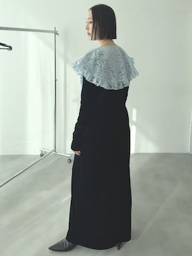 「アイテム（付け襟）」を使った、shizuka_yamazaki__さん（レディース・168cm）の冬コーディネート