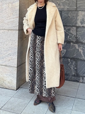 「HERMES（エルメス）のアイテム」を使った、shizuka_yamazaki__さん（レディース・168cm）の冬コーディネート