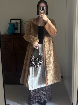 「DRIES VAN NOTEN（ドリスヴァンノッテン）のアイテム」を使った、shizuka_yamazaki__さん（レディース・168cm）の冬コーディネート