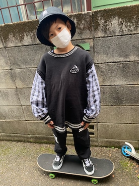 yuura_mamaさん（キッズ・125cm）の春コーディネート