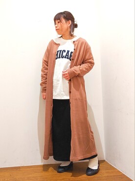 「SEVENDAYS=SUNDAY（セブンデイズサンデイ）のアイテム」を使った、すーさん（レディース・155cm）の冬コーディネート