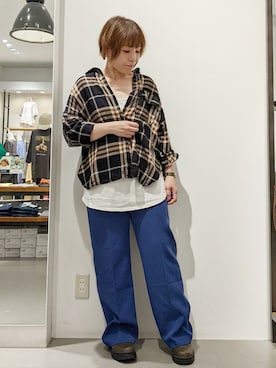「AMERICAN HOLIC（アメリカンホリック）のアイテム（その他パンツ）」を使った、すーさん（レディース・155cm）の秋コーディネート