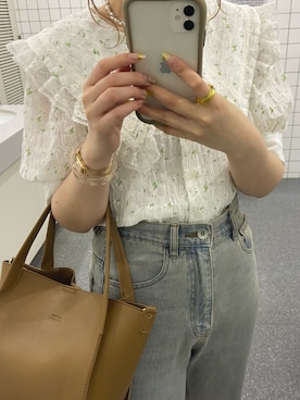 「NICE CLAUP（ナイスクラップ）のアイテム」を使った、satsukiさん（レディース・152cm）の夏コーディネート