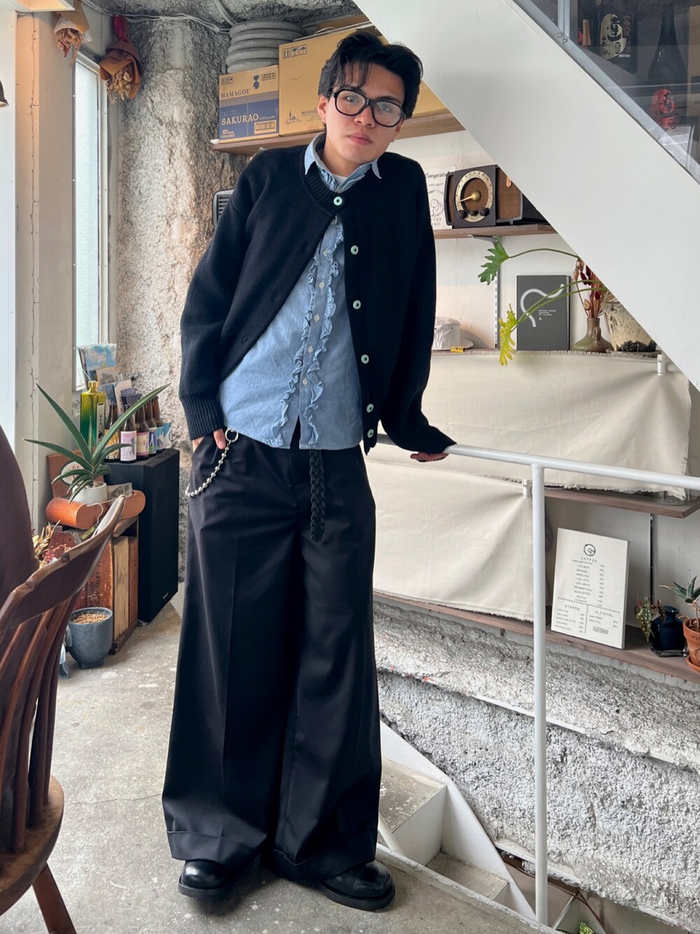 Camphor wood(カンファーウッド)の「2tuck wide baggy slacks Camphor wood(カンファーウッド)の「2tuck wide baggy slacks