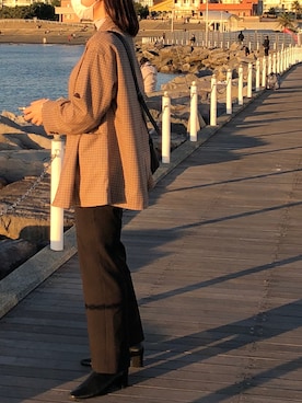 「LOWRYS FARM（ローリーズファーム）のストレッチヒールブーツ　851418（ブーツ）」を使った、__ptbさん（レディース・162cm）の秋コーディネート