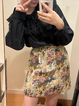 「SPINNS(スピンズ)のアイテム(スカート)」を使った、ちゃんさん(レディース・156cm)の冬コーディネート