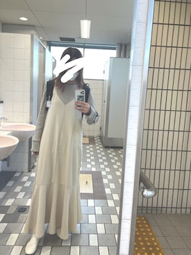 「大学生コーデ」｜「アイテム（ワンピース）」を使った、きなこもちさん（レディース・163cm）の秋コーディネート