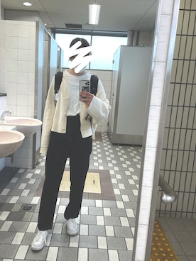 「大学生コーデ」｜「アイテム（その他トップス）」を使った、きなこもちさん（レディース・163cm）の秋コーディネート