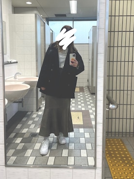 「SPINNS（スピンズ）のアイテム（その他アウター）」を使った、きなこもちさん（レディース・163cm）の冬コーディネート