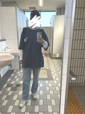 「大学生コーデ」｜「アイテム（その他トップス）」を使った、きなこもちさん（レディース・163cm）の秋コーディネート
