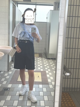 「たすき掛けコーデ」｜きなこもちさん（レディース・163cm）の夏コーディネート