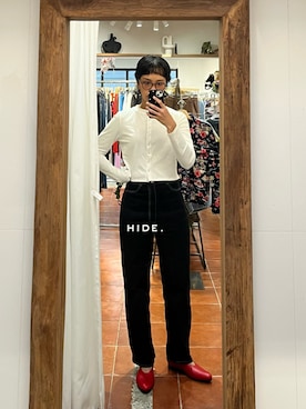 「アイテム（デニムパンツ）」を使った、lalaisbさん（レディース・167cm）の秋コーディネート