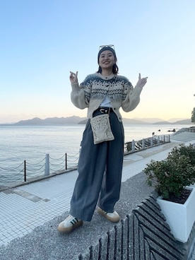 「Ameri（アメリ）のアイテム」を使った、02_mntさん（レディース・161cm）の冬コーディネート