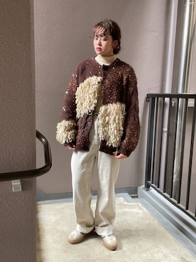 「Ameri（アメリ）のアイテム」を使った、02_mntさん（レディース・161cm）の春コーディネート