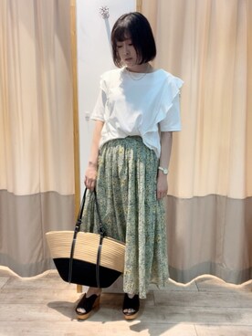 「インド綿」｜ameさん（レディース・160cm）の夏コーディネート