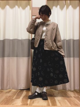 ameさん（レディース・160cm）の秋コーディネート