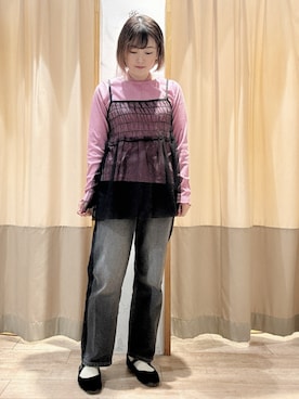 ameさん（レディース・160cm）の春コーディネート