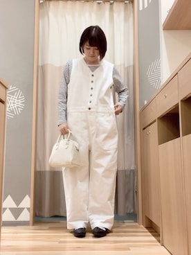 「サマンサモスモス」｜「アイテム（オールインワン・サロペット）」を使った、ameさん（レディース・160cm）の冬コーディネート