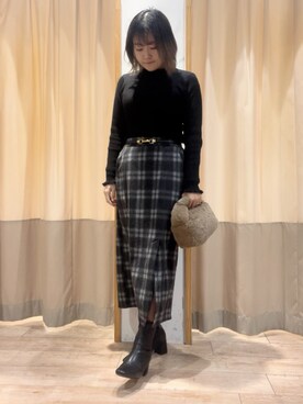 ameさん（レディース・160cm）の冬コーディネート